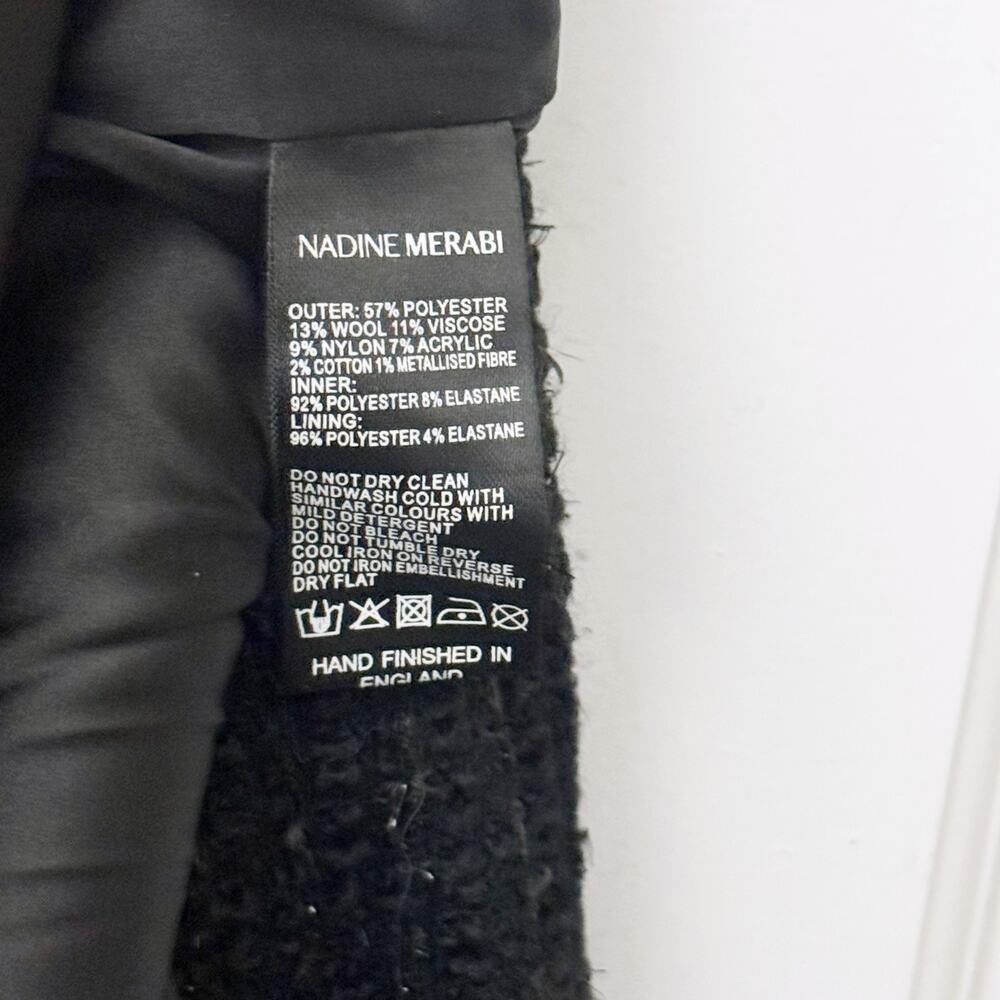 Nadine Merabi NWT Natalie Black Dress (Size US 10) - Picture 11 of 11